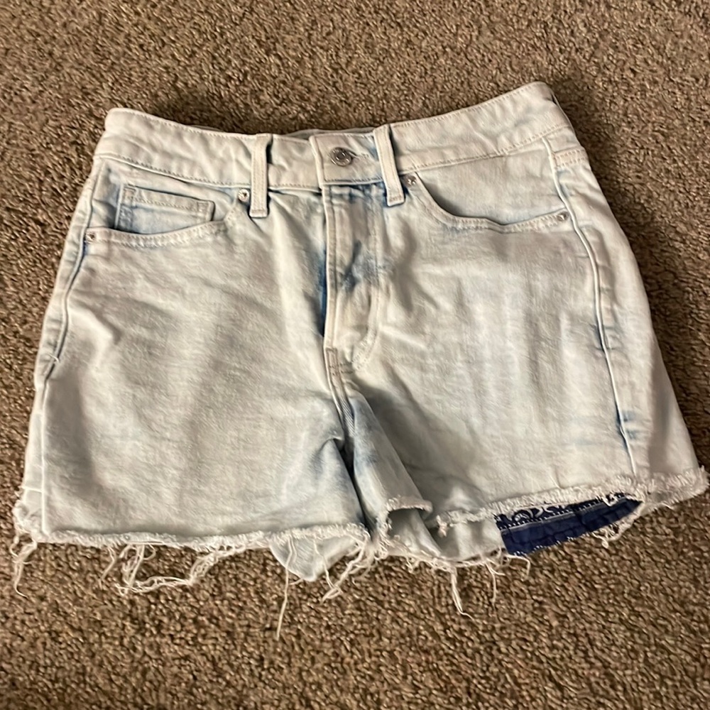 High Rise Acid Wash O.G. SHORT jean shorts